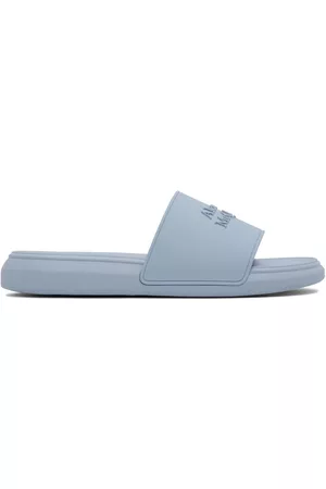 Alexander McQueen Men Slide Sandals - Blue Pool Slide Sandals