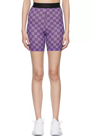 AMBUSH Women Sports Shorts - Purple Nylon Sport Shorts