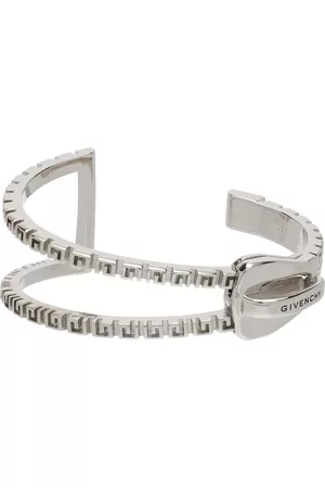 Givenchy Women Cuff Bracelets - Silver G Zip Bracelet