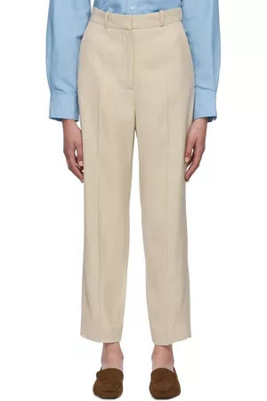 Totême Women Suit Pants - Beige Suit Trousers