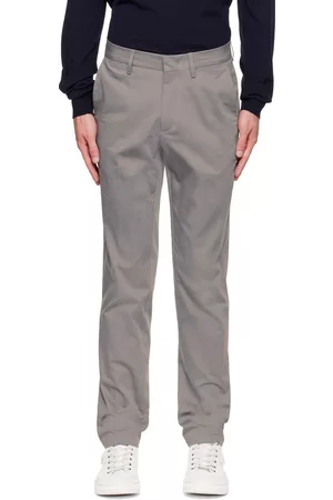 Dunhill Men Chinos - Gray Chino Trousers