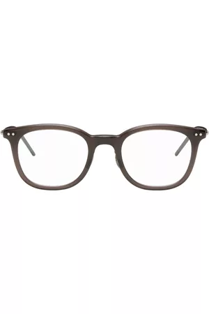 Yuichi Toyama Men Sunglasses - Brown Nadekaku Glasses