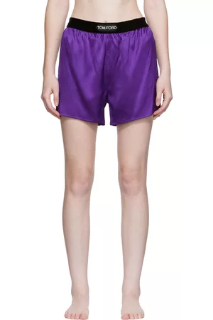 Tom Ford Women Shorts - Purple Boxer Shorts