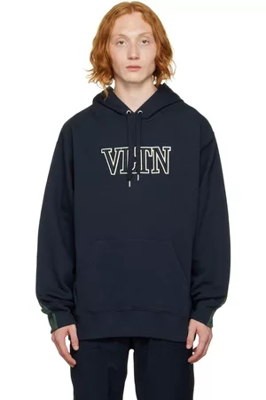 Valentino Black VLTN Star Zip-Up Hoodie Valentino