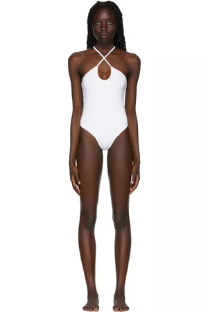 Ami Women Swimsuits - White Ami De Coeur One-Piece Swimsuit
