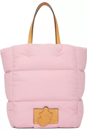 Moncler 1 Moncler JW Anderson Pink Down Quilted Tote