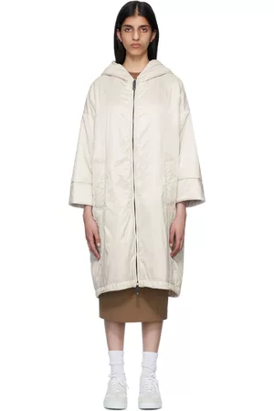 Max Mara Women Puffer Jackets - White Padded Coat