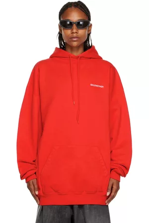 Balenciaga Red Logo Hoodie