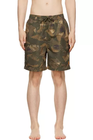 Isabel Marant Men Swim Shorts - Khaki Hydra Swim Shorts