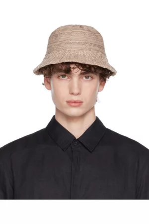 Satta Men Hats - Beige Touching Bass Edition Cotton Bucket Hat