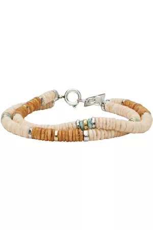 Isabel Marant Men Bracelets - Beige & Brown Heishi Bracelet