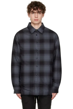 Givenchy 4G-plaque wool shirt - Black