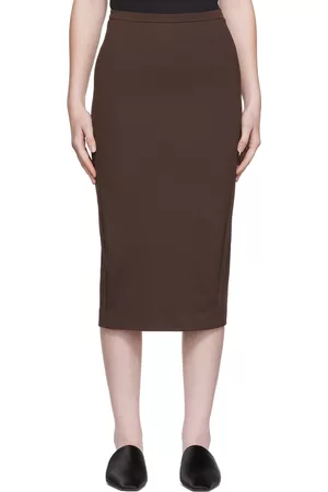 Max Mara Women Midi Skirts - Brown Conero Midi Skirt
