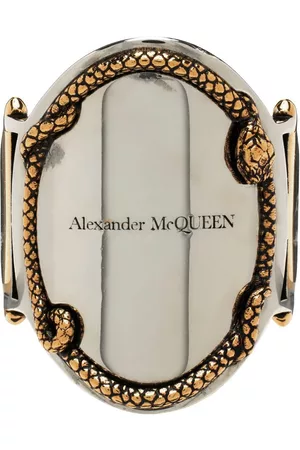 Alexander McQueen Gold & Silver Snake Ring