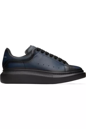 Alexander McQueen Men Sneakers - Black & Blue Oversized Sneakers