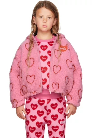 FLAKIKI Fleece Jackets - SSENSE Exclusive Kids Reversible Barbie Fleece Hooded Jacket