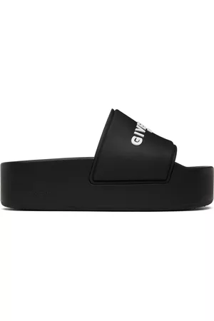 Givenchy Women Slide Sandals - Black Slide Sandals