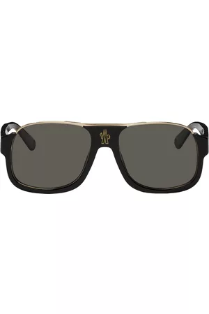 Moncler Women Aviator Sunglasses - Black Aviator Sunglasses