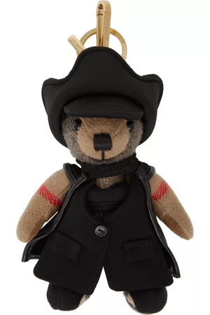 Burberry Beige & Black Thomas Bear Keychain