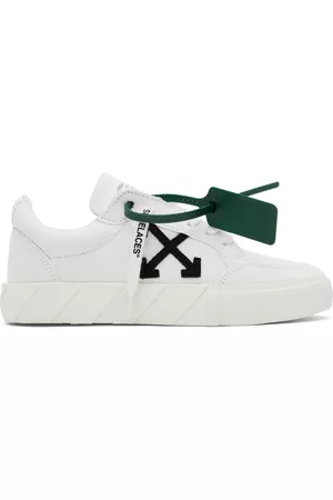 OFF-WHITE Women Canvas Sneakers - White Vulcanized Low Sneakers