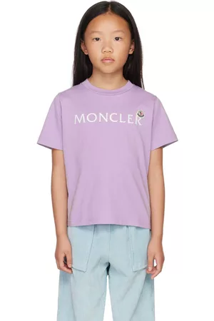 Moncler Kids Purple Logo T-Shirt