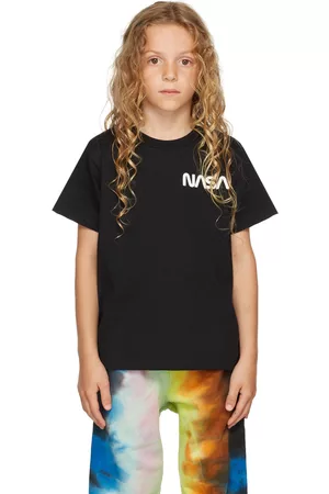 Molo Kids Black 'Nasa' Rame T-Shirt