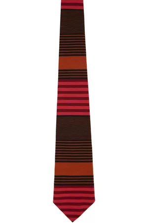 Anna Sui SSENSE Exclusive Orange Stripe Tie