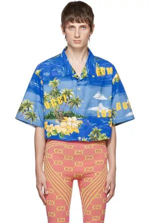 Gucci Blue Bowling Shirt