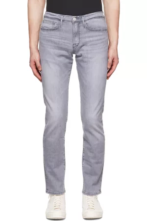 Frame Men Slim Jeans - Gray L'Homme Slim Jeans