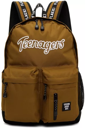 FLAKIKI SSENSE Exclusive Kids Brown Embroidered Backpack