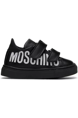 Moschino Baby Black Velcro Sneakers