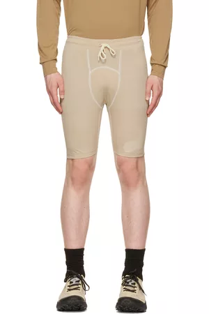 OUR LEGACY Men Sports Shorts - SSENSE Exclusive Beige WORKSHOP Running Tight Shorts