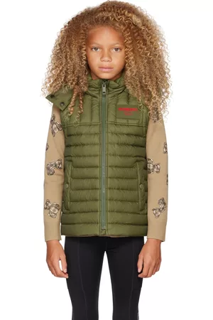 Burberry Kids Khaki Horseferry Hooded Vest