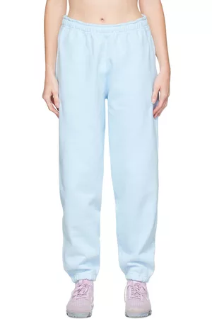 Nike Women Sweats - Blue Embroidered Lounge Pants