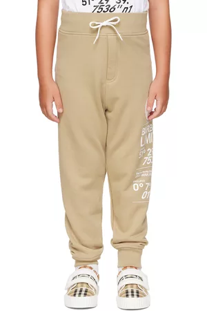 Burberry Pants - Kids Beige Montage Print Lounge Pants