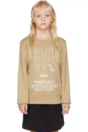 Burberry Sweatshirts - Kids Beige Montage Sweatshirt