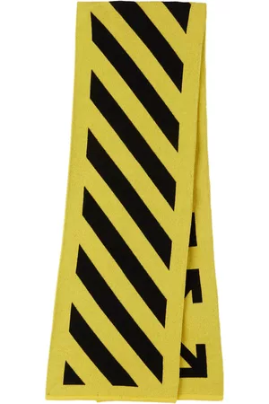 OFF-WHITE Kids Yellow Arrow Diagonal Scarf
