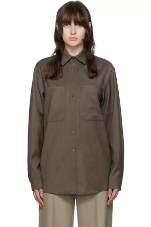 LE 17 SEPTEMBRE Women Twill Shirts - Spread Collar Shirt