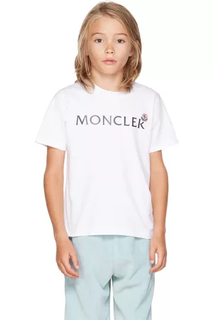 Moncler Kids White Bonded T-Shirt