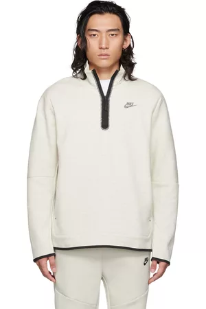 Nike Men Sports Hoodies - Off-White Sportswear Half-Zip Sweatshirt