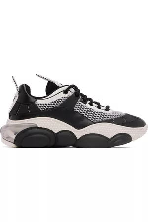 Moschino Men Sneakers - Black & White Bubble Teddy Shoes