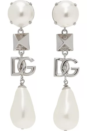 Dolce & Gabbana Women Earrings - Silver Palladium Pendant Earrings