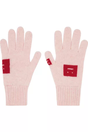 Acne Studios Women Gloves - Pink Wool Gloves