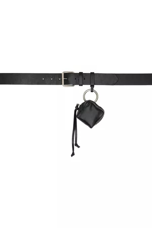 DRIES VAN NOTEN Men Belts - Black Pouch Belt