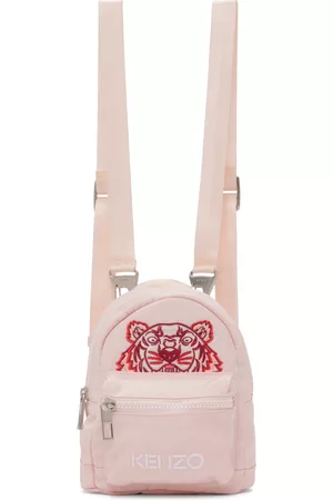 Kenzo Men Rucksacks - Pink Mini Kampus Tiger Backpack