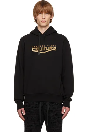 Versace Jeans Couture: Black Bonded Sweatshirt