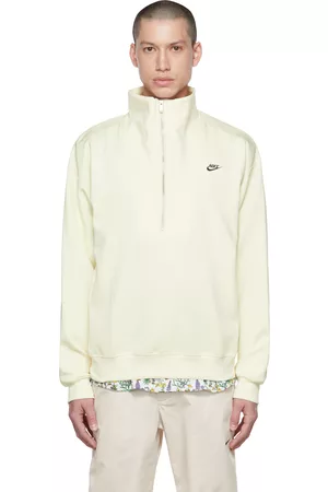 Nike Men Sports Hoodies - Yellow Sportswear Circa Sweater