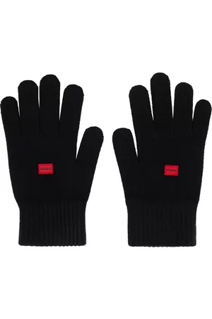 HUGO BOSS Men Gloves - Black Waff Gloves