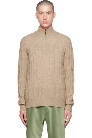 Ralph Lauren Beige Half-Zip Sweater