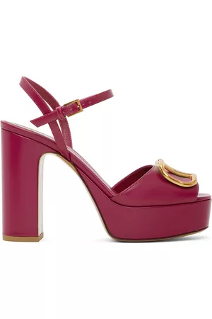 VALENTINO GARAVANI Women Platform Sandals - Pink Platform Heeled Sandals